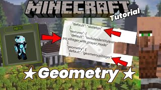 How To Create Pillager Geometry Using Npc Mob For Mods Addon Maker