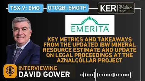 Emerita Resources - Key Metrics From Updated IBW Mineral Resource &  Aznalcóllar Update (KE Report)