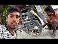 Bike Puncture Ho Gyi Bich Market me 