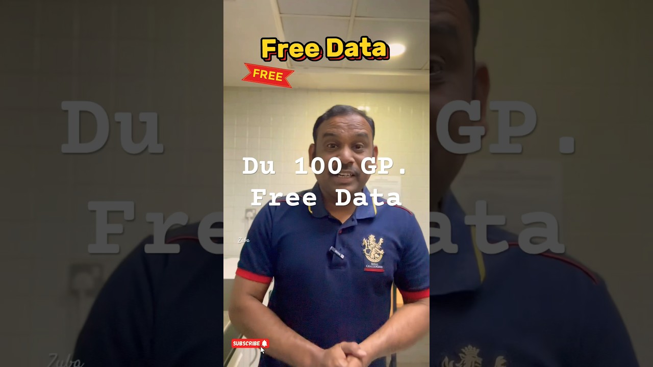 Du sim 100 GB Data Free | Uae Ramadan Offer for 30 days 🇦🇪 #uae #du #ramadanoffer #freedata#shorts