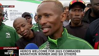 Comrades Marathon | Winner Tete Dijana welcomed by supporters in Mahikeng, North West