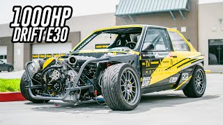 1000HP DRIFT BMW E30!! + F80 M3 DOWNPIPE & TUNED!