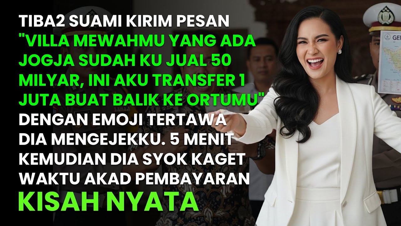 SUAMI MENJUAL VILLA 50M MILIKKU & TERTAWA MENGUSIRKU - SAAT PEMBAYARAN DIA SYOK SAAT AKU TERTAWA..