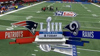 SUPERBOWL LIII Patriots vs Rams CBS Intro (HD)