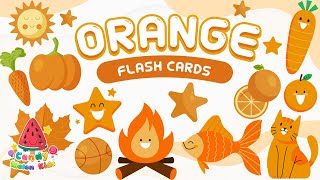 Orange Flash Cards | Video Flash Cards | Learn to Talk | Vocabulary in English screenshot 4