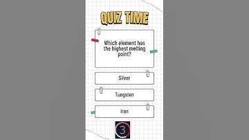 Which element has the highest melting point  #quiztime #quiz #quizchallenge #quizquestions #quiztest
