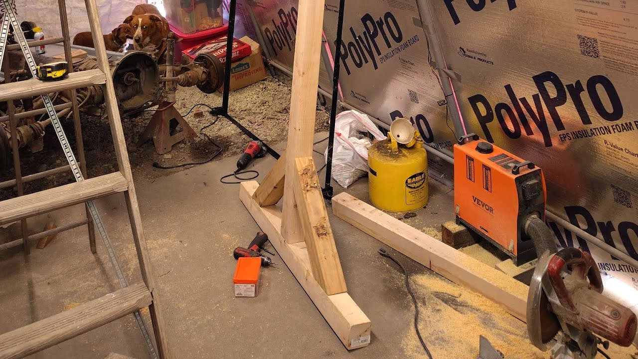 Building a wooden gantry pt 1
