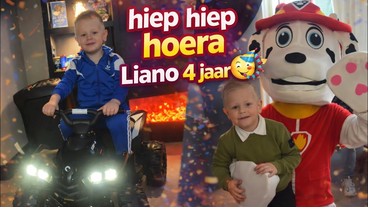 HIEP HIEP HOERA LIANO IS 4 JAAR! 🥳 HIJ KRIJGT EEN SUPER FEESTJE EN ER KOMT EEN BEKENDE LANGS😍❤️ 