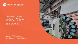 : VAN DAM 568 COM 3 Cup printing machines | VAN DAM Machines