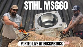 I PORTED A SAW LIVE AT BUCKINSTOCK!!