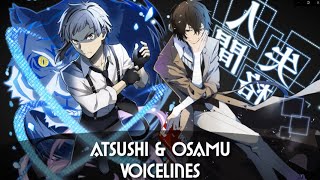 Atsushi & Osamu Voicelines from Bungo Tales