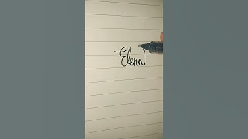 Elena #handwriting #handwritingexpert #signaturestyle #art #signature #lettering