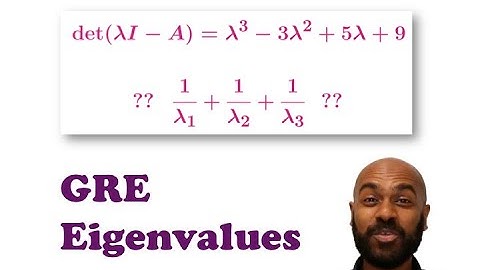 Math Subject GRE: Eigenvalues Quickly!