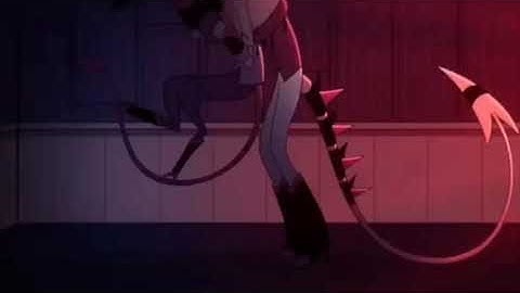 The scene with Moxxie and Striker fighting but its the wrong song