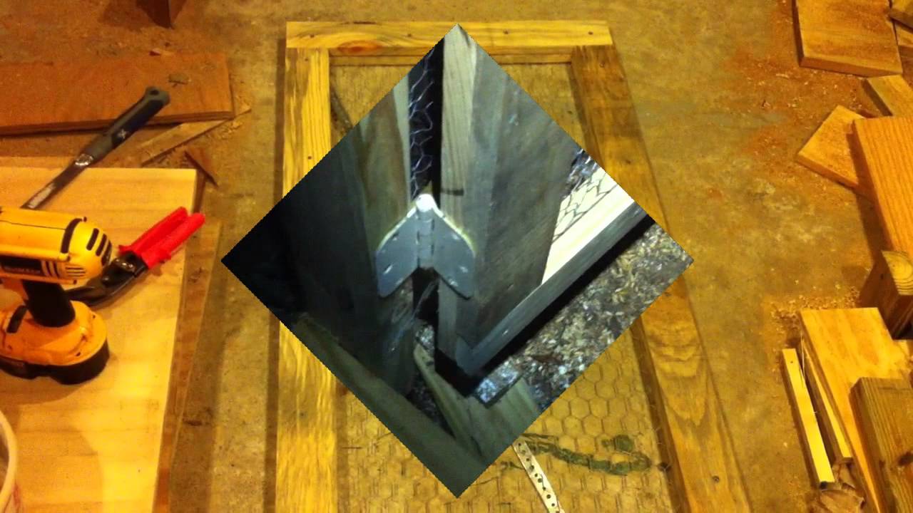 Chicken Run 004 Building and Installing Chicken Run Doors YouTube