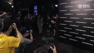 【HuGe】 【胡歌】20171018出席阿玛尼EA品牌香港酒会，出场及答记者问