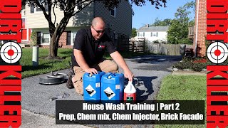 How To Pressure Wash A House Part 2 Chemical Brick House Wash