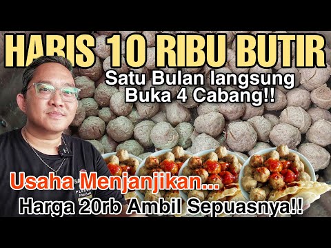 CUMA JUALAN BAKSO PRASMANAN SEPUASNYA SATU BULAN BISA BUKA 4 CABANG!! Ide Jualan MENJANJIKAN 2024