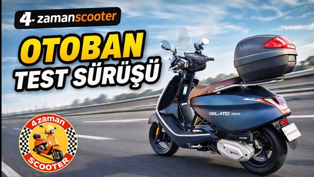 Yuki gelato 150cc 125 km hız otoyol test uygulaması-4zamanscooter