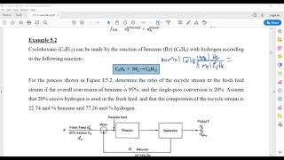 Material Balance: Recycle, Bypass, Purge, and the Industrial Application of M. B. - Ch.5 (part 2)