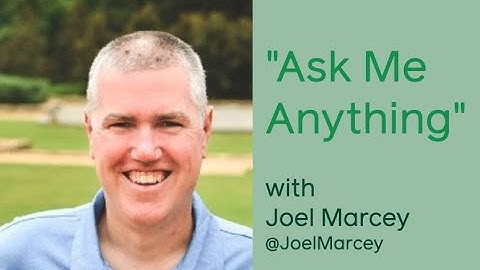 "Ask Me Anything" with Joel Marcey