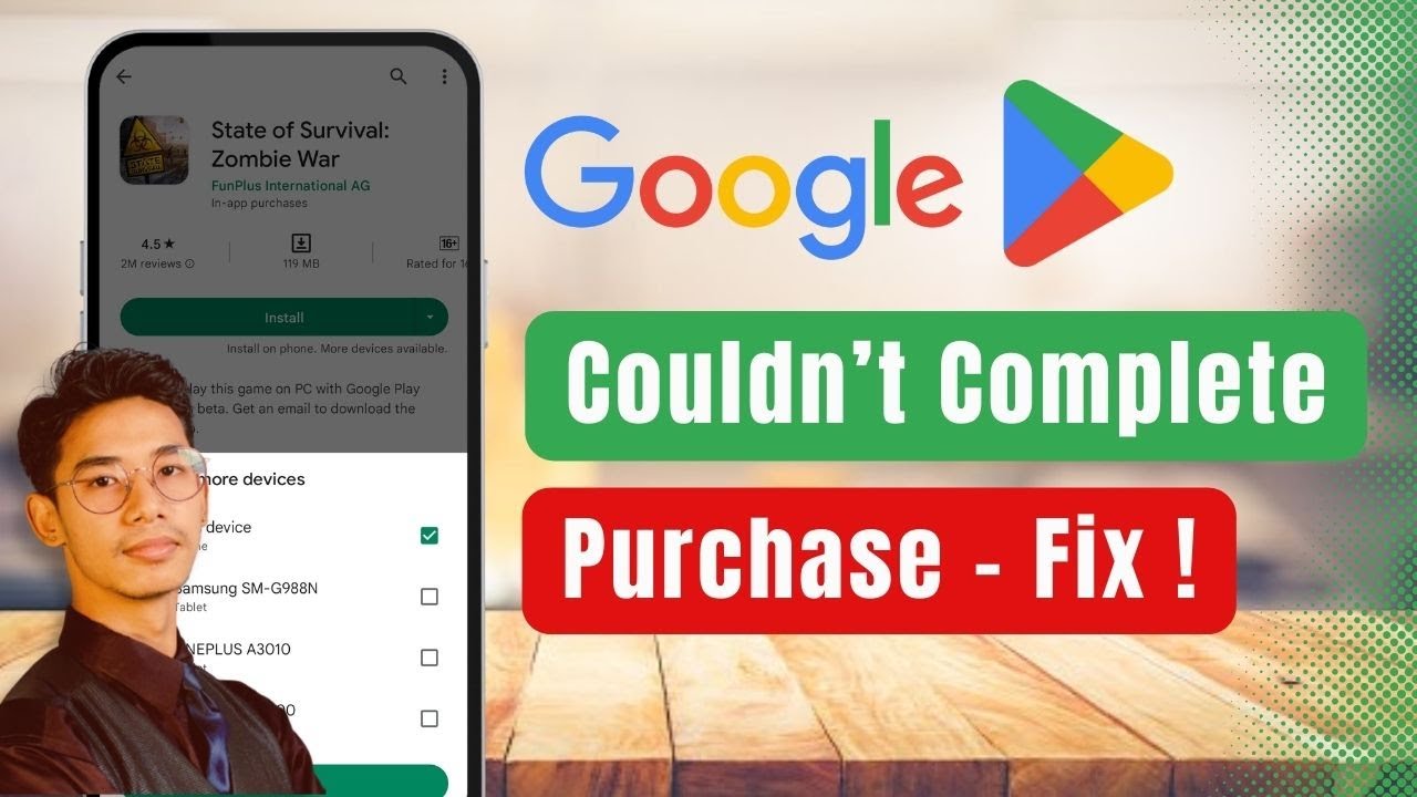 Couldn't Complete Your Purchase Check That You Have the Correct Country !