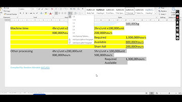 LIMITING FACTOR WITH SHADOW PRICE PART2|PERFORMANCE MANAGEMENT)
