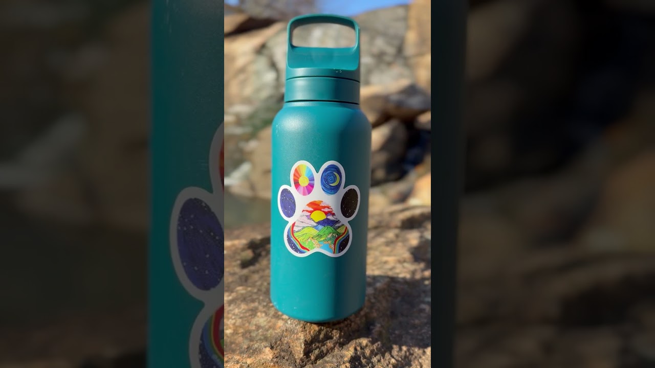 Preview of Abstract Hikes Paw Power Sticker Video