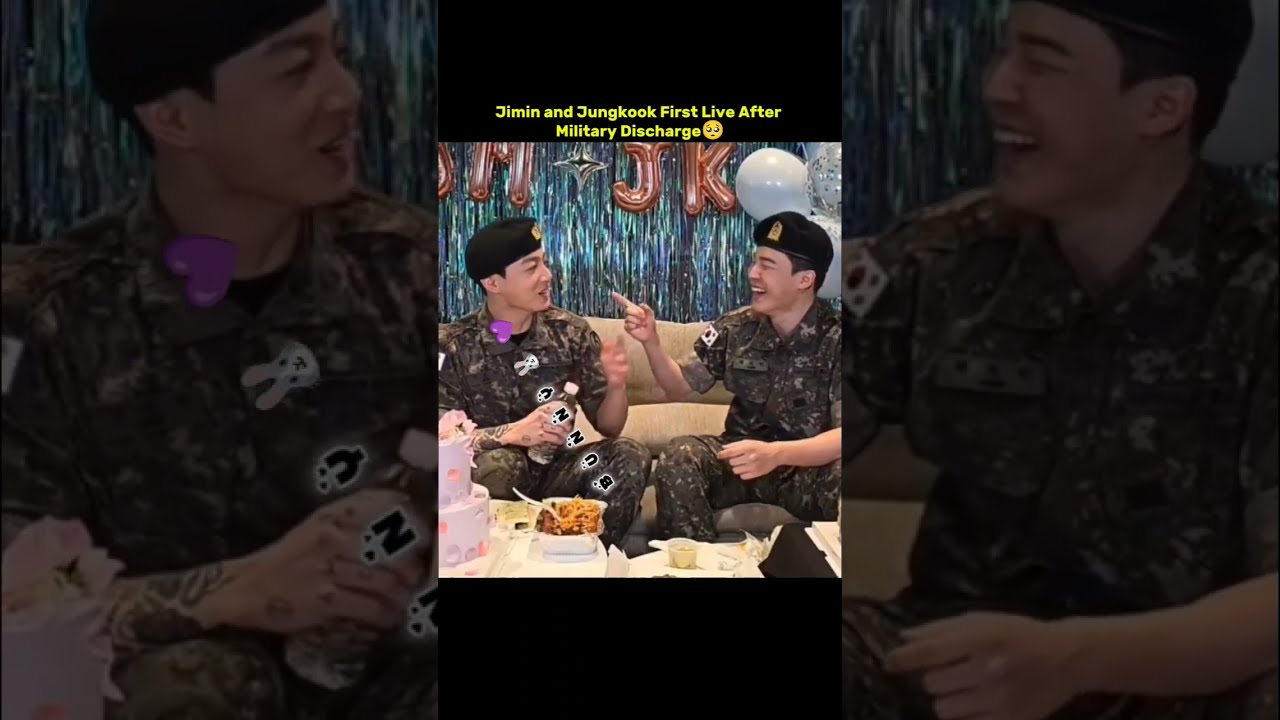 Jimin and Jungkook First Live After Military Discharge🥺 see they’re so happy🤧😭 #jimin #jungkook