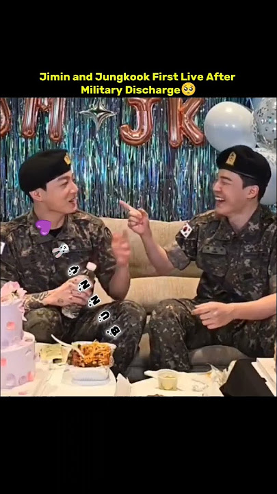 Jimin and Jungkook First Live After Military Discharge๐ฅบ see theyโre so happy๐คง๐ญ #jimin #jungkook