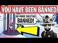GETTING BANNED FOR "CHEATING" IN ROBLOX JAILBREAK
