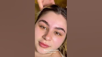 Eyebrow lamination #tutorial #beauty #beautiful #eyebrows #shorts #brows @lushbeauty