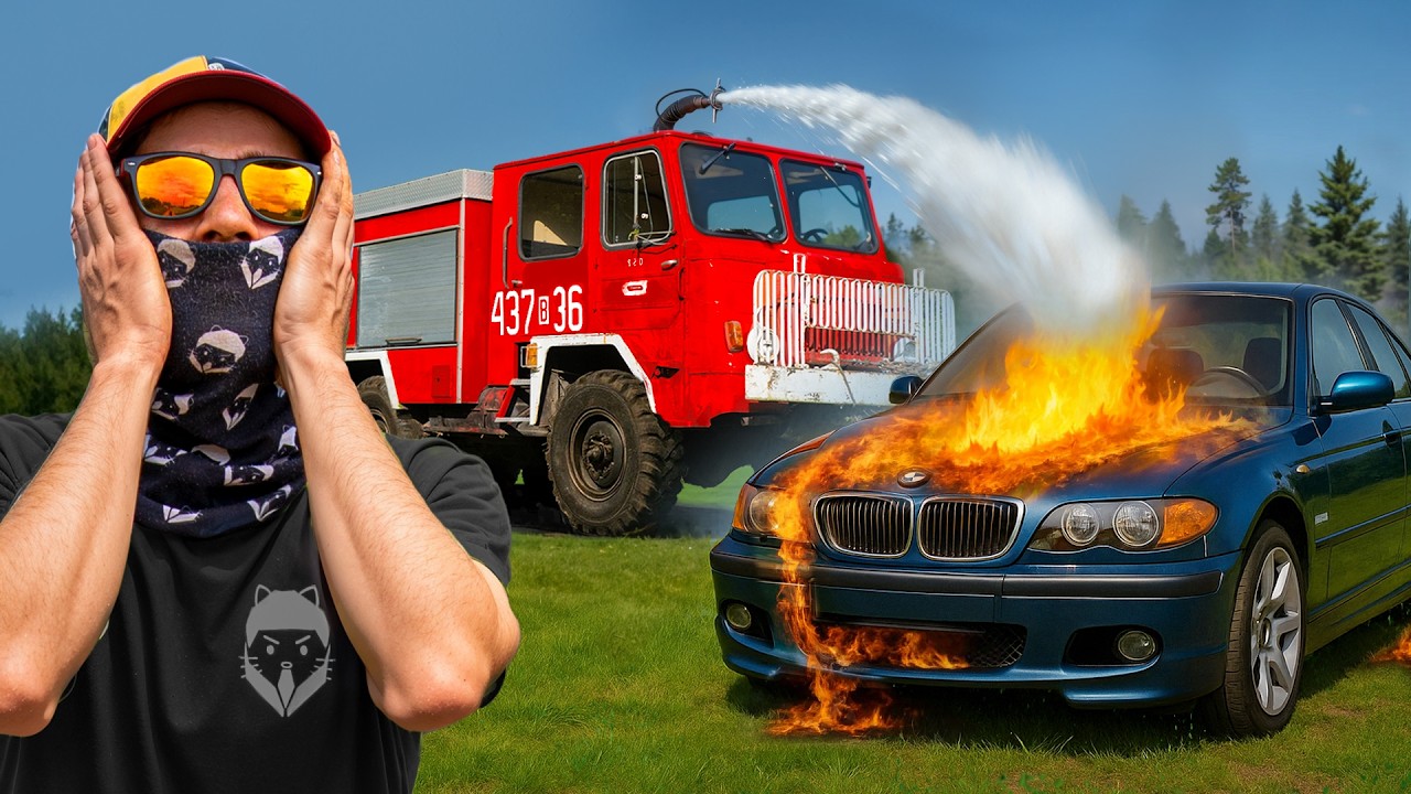 Pojechaliśmy wozem strażackim STAR 660 na akcję!