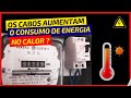O COSUMO DE ENERGIA ELÉTRICA AUMENTA QUANDO OS CABOS ESQUETAM?