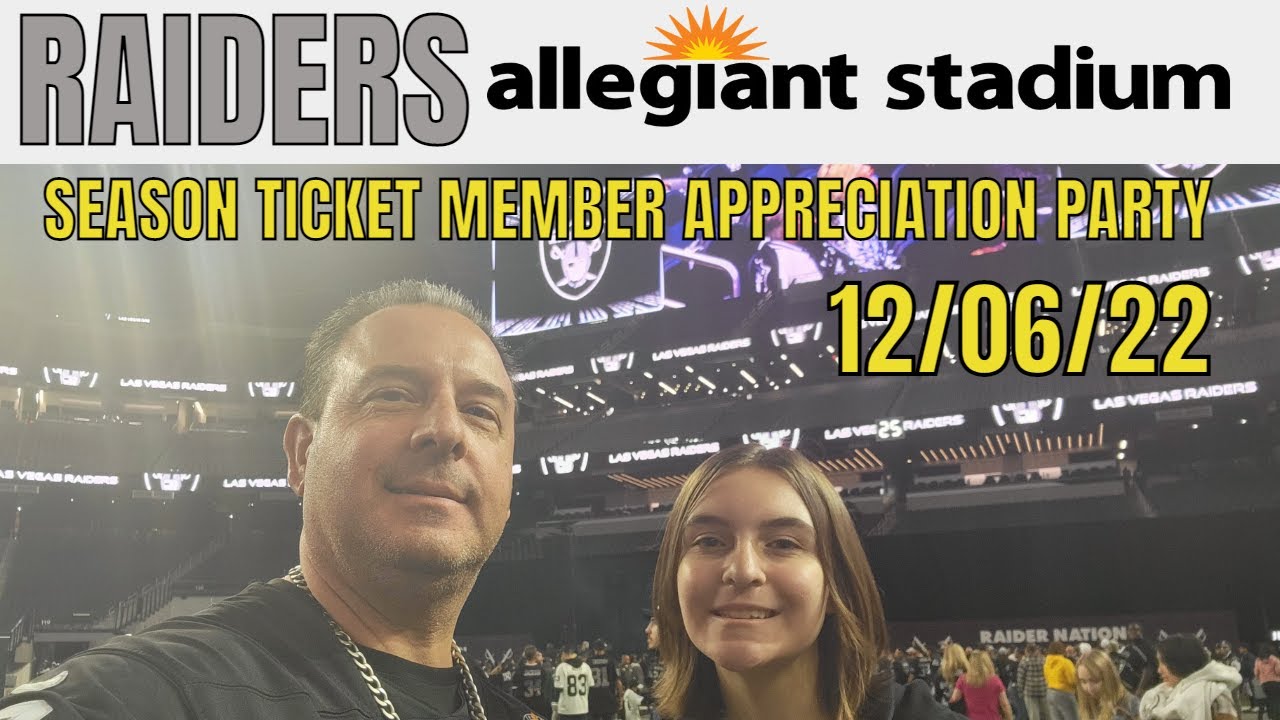 Las Vegas Raiders Season Ticket Member Appreciation Party 12 06 22