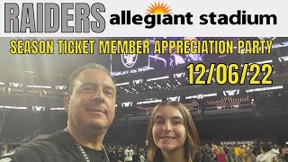 Las Vegas Raiders Season Ticket Member Appreciation Party 12 06 22