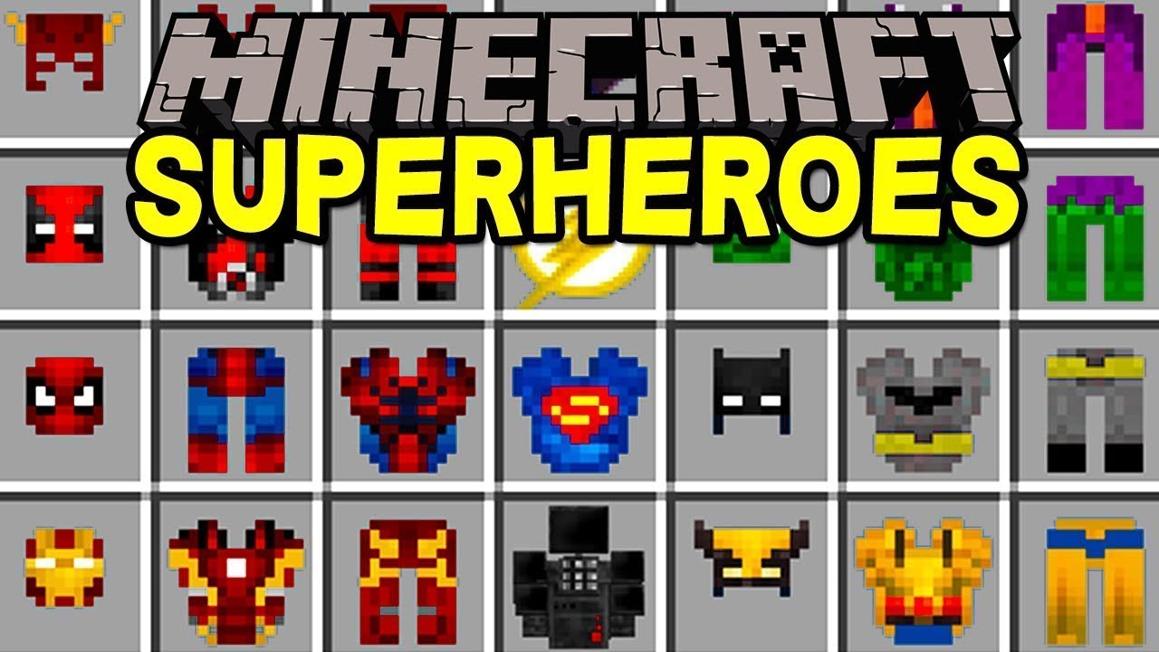 THE UNLIMITED SUPHEROES MOD (Minecraft Mod Showcase) YouTube