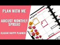 PLAN WITH ME | AUGUST MONTHLY | HAPPY PLANNER