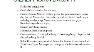 Presentasi tentang fisika dasar -