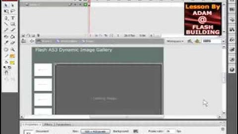 Flash Image Gallery 1.0 External load images ActionScript 3.0 - Tutorials For Beginners