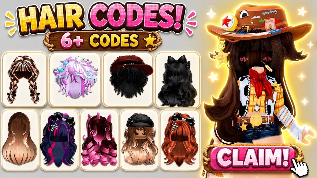 REDEEM 6+ NEW FREE HAIR CODES IN ROBLOX 2026! NEW GIRL AND BOY HAIRS