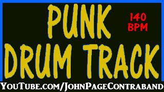 Punk Rock Drum Backing Track 140 bpm Free Beat