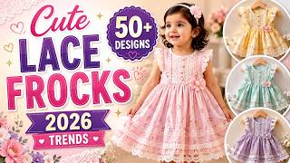 50+ Cute Baby Frock Designs 2026 | Stylish Lace Dress Ideas screenshot 3