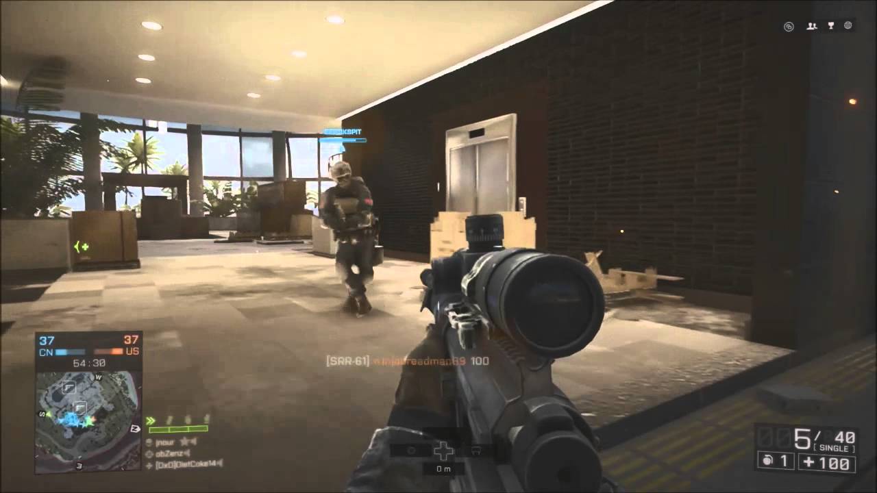 Battlefield 4 - Multiplayer Sniper Gameplay