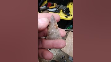 hunting point from low grade raw pedernales flint