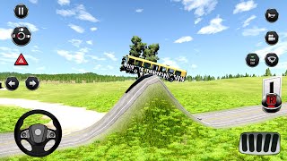 Cars Vs Giant Bulge Car Video Of Beamng Drive Bus Vdeo