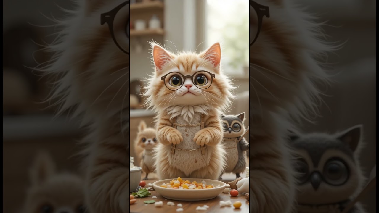 Whiskers the Magic Chef  | Fluffy Cat’s Cooking Adventure | Mini Marvels Short Film