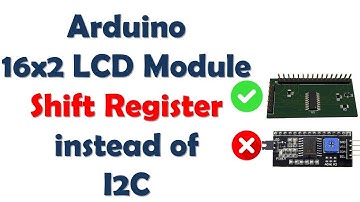 Arduino LCD 16x2 using 74HC595 Shift Register