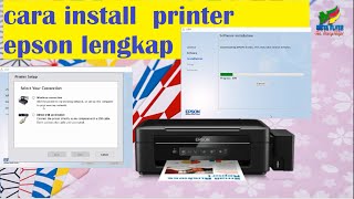 Cara lengkap koneksi pinter epson L355 dengan Wifi