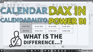 What Is Calendar And CalendarAuto DAX In Power BI - TAIK18 (6-5) Power BI